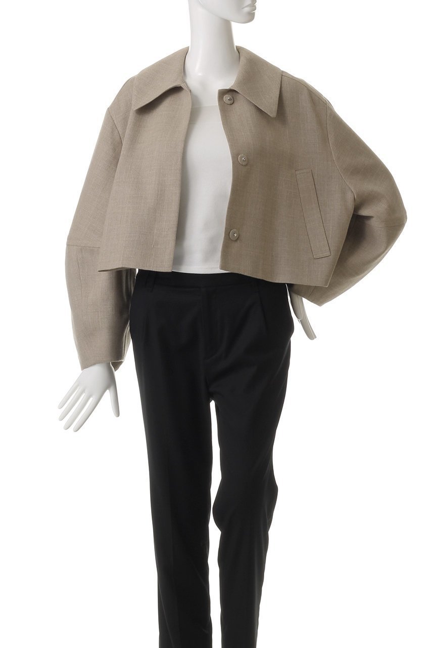 【クラネ/CLANE】のCOCOON SLEEVE SHORT JACKET/ジャケット 人気、トレンドファッション・服の通販 founy(ファニー) 　ファッション　Fashion　レディースファッション　Fashion for Women　アウター　Coat / Outerwear Collection　レディースジャケット・軽アウター　Jackets　おすすめ　Recommended / Our Picks　ショート　Short, Short Length　ジャケット　Jacket, Outerwear　デニム　Denim, Jeans Material　トレンド　Trend, Trending Now　バランス　Balance, Style Balance　ファブリック　Fabric, Textile　リネン　Linen, Linen Fabric　other-7|ID: prp329100004393647 ipo3291000000032962744