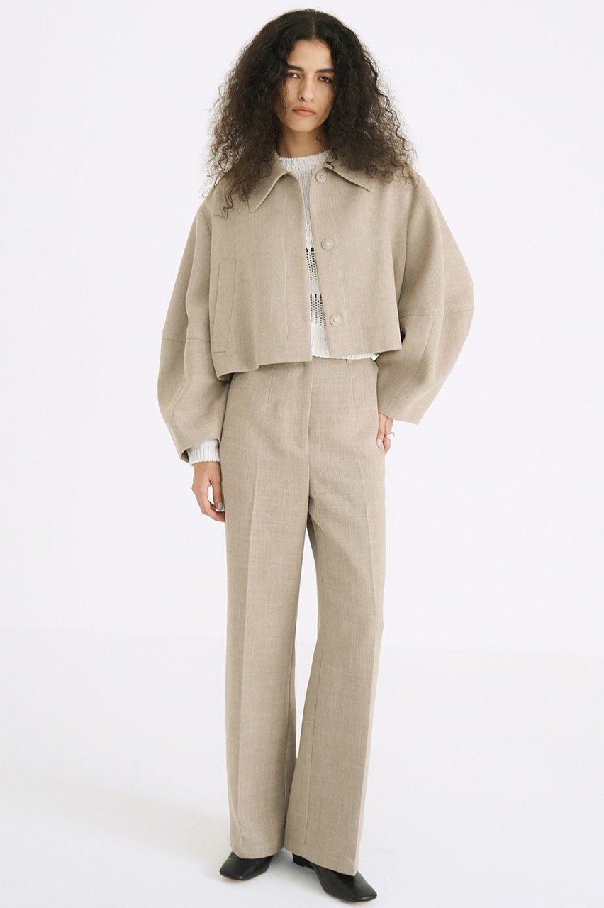【クラネ/CLANE】のCOCOON SLEEVE SHORT JACKET/ジャケット 人気、トレンドファッション・服の通販 founy(ファニー) 　ファッション　Fashion　レディースファッション　Fashion for Women　アウター　Coat / Outerwear Collection　レディースジャケット・軽アウター　Jackets　おすすめ　Recommended / Our Picks　ショート　Short, Short Length　ジャケット　Jacket, Outerwear　デニム　Denim, Jeans Material　トレンド　Trend, Trending Now　バランス　Balance, Style Balance　ファブリック　Fabric, Textile　リネン　Linen, Linen Fabric　other-8|ID: prp329100004393647 ipo3291000000032962747