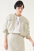 【マルティニーク/martinique】のシアーオーガンブルゾン(セットアップ可) ライトベージュ|ID: prp329100004394924 ipo3291000000032704768