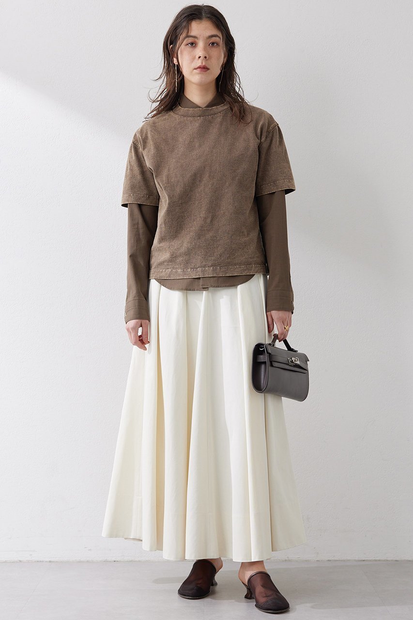 【ウィムガゼット/Whim Gazette】のSulfur dyeing Tシャツ 人気、トレンドファッション・服の通販 founy(ファニー) 　ファッション　Fashion　レディースファッション　Fashion for Women　トップス・カットソー　Cut & Sew Tops　シャツ・ブラウス・オフィスカジュアル　Elegant Blouses & Button-Ups　ロングTシャツ・Tシャツ　Longline T-Shirts & Tees　カットソー・ベーシックTシャツ　Cut-and-Sewn Tops / Stretch Tees & Basics　クール　Cool, Chic　コンパクト　Compact, Small Size　ショート　Short, Short Length　シンプル　Simple, Minimal　スリーブ　Sleeve, Long Sleeve / Short Sleeve　バランス　Balance, Style Balance　ボトム　Bottoms, Lower Wear　other-2|ID: prp329100004394927 ipo3291000000032859641