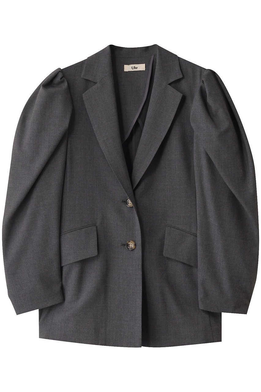 【ウーア/Uhr】のギャザーショルダー ジャケット 人気、トレンドファッション・服の通販 founy(ファニー) 　ファッション　Fashion　レディースファッション　Fashion for Women　アウター　Coat / Outerwear Collection　レディースジャケット・軽アウター　Jackets　オケージョン　Occasion Wear　ギャザー　Gathered, Ruffled　ショルダー　Shoulder, Shoulder Strap　シンプル　Simple, Minimal　ジャケット　Jacket, Outerwear　スタイリッシュ　Stylish, Fashionable　ファブリック　Fabric, Textile　 other-1|ID: prp329100004394930 ipo3291000000032963452