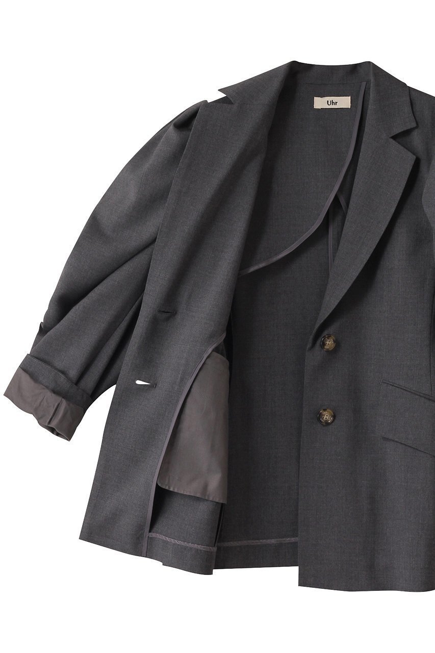 【ウーア/Uhr】のギャザーショルダー ジャケット 人気、トレンドファッション・服の通販 founy(ファニー) 　ファッション　Fashion　レディースファッション　Fashion for Women　アウター　Coat / Outerwear Collection　レディースジャケット・軽アウター　Jackets　オケージョン　Occasion Wear　ギャザー　Gathered, Ruffled　ショルダー　Shoulder, Shoulder Strap　シンプル　Simple, Minimal　ジャケット　Jacket, Outerwear　スタイリッシュ　Stylish, Fashionable　ファブリック　Fabric, Textile　other-6|ID: prp329100004394930 ipo3291000000032963477