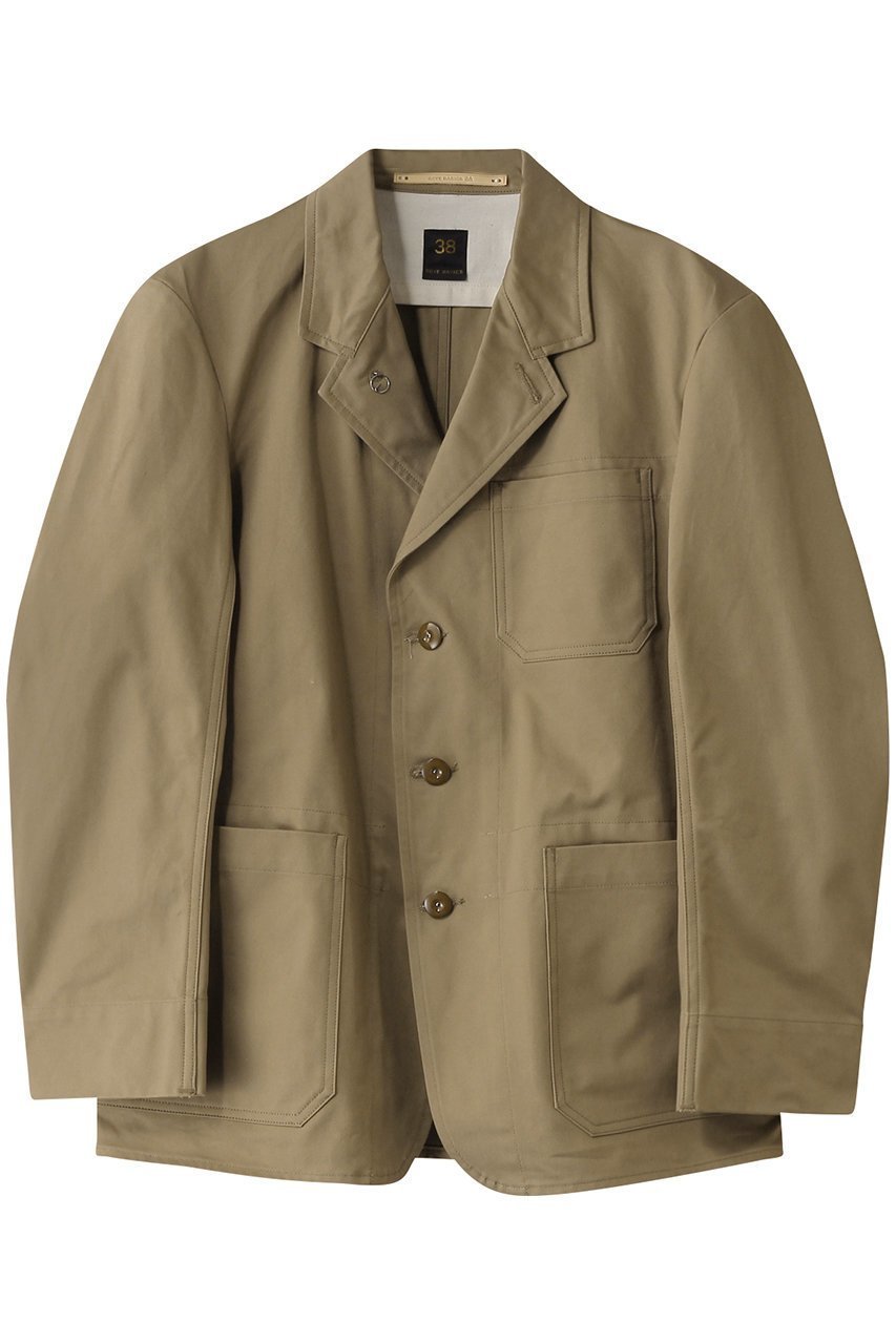 【サイ サイベーシックス/Scye SCYE BASICS / MEN】の【MEN】【SCYE BASICS】サンホアキンコットンブレザー インテリア・キッズ・メンズ・レディースファッション・服の通販 founy(ファニー) 　ファッション　Fashion　メンズファッション　Fashion for Men　カリフォルニア　California, Cali Style　クラシカル　Classical, Vintage-Inspired　ジャケット　Jacket, Outerwear　ビジネス 仕事 通勤　Business / Work / Commuting　モダン　Modern, Contemporary　モチーフ　Motif, Design Theme　ワーク　Workwear, Utility Style　定番　Standard, Basic Item　ベージュ|ID: prp329100004394933 ipo3291000000032963526