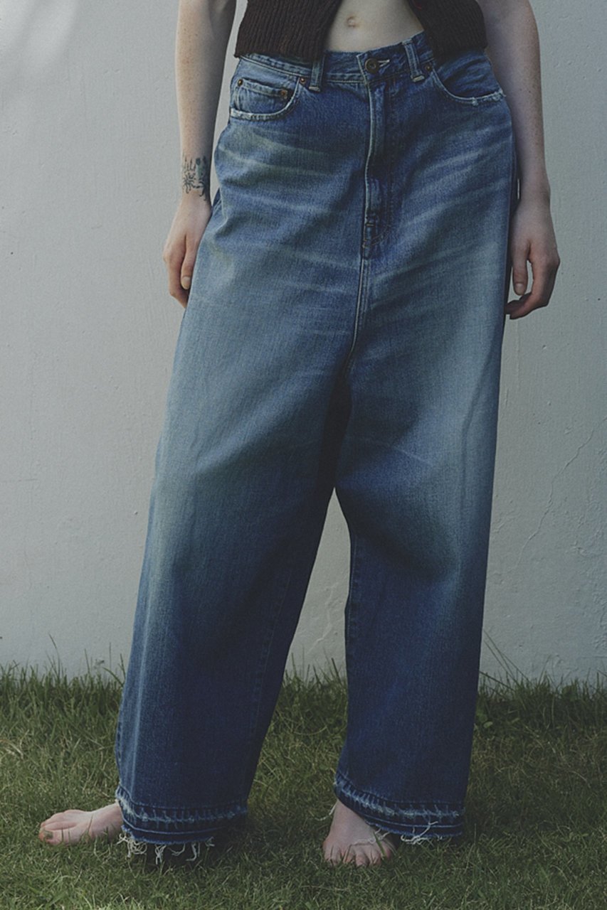 【ウーア/Uhr】のワイドルーズ デニム パンツ 人気、トレンドファッション・服の通販 founy(ファニー) 　ファッション　Fashion　レディースファッション　Fashion for Women　パンツ　Pants & Trousers　デニムパンツ・ジーンズ・美脚デニム　Denim Jeans & Pants　アンクル　Ankle-Length Design　ウォッシュ　Washed Finish　デニム　Denim, Jeans Material　トレンド　Trend, Trending Now　リラックス　Relax, Relaxed Fit　ワイド　Wide, Wide Fit　other-8|ID: prp329100004394936 ipo3291000000036907268