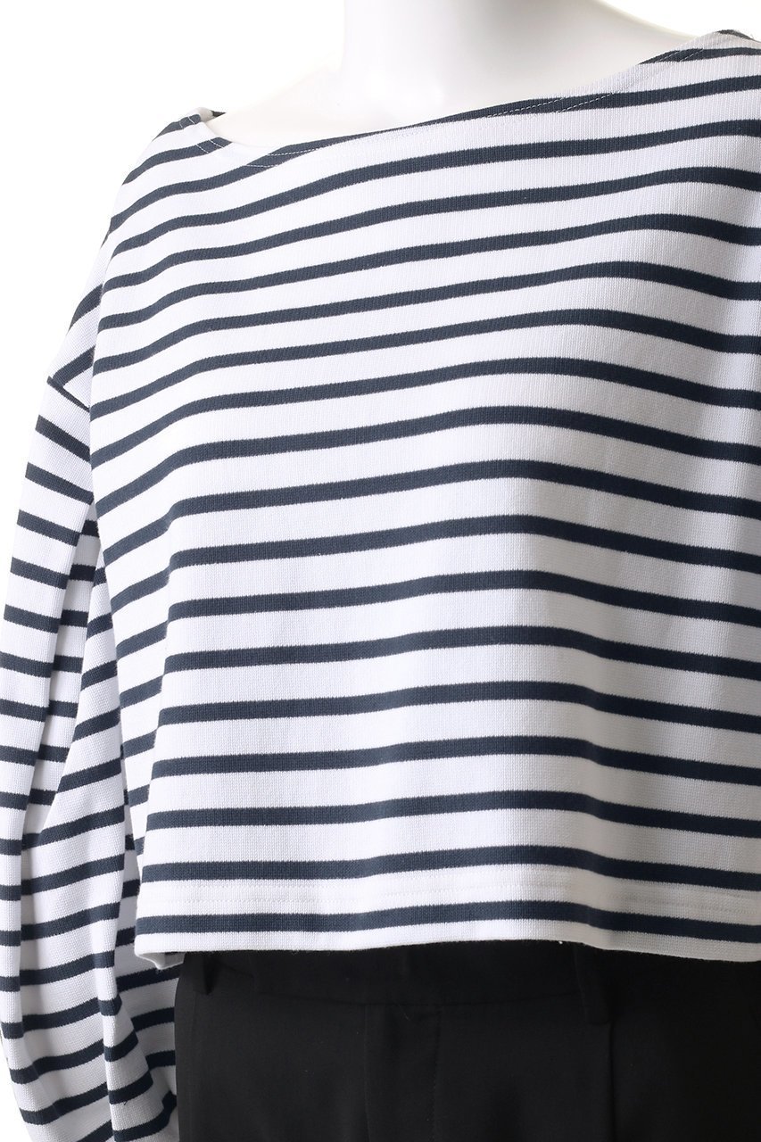 【ウーア/Uhr】のボーダーショート トップス 人気、トレンドファッション・服の通販 founy(ファニー) 　ファッション　Fashion　レディースファッション　WOMEN　トップス・カットソー　Tops/Tshirt　シャツ/ブラウス　Shirts/Blouses　ロング / Tシャツ　T-Shirts　カットソー　Cut and Sewn　コンパクト　Compact　ショート　Short　スリーブ　Sleeve　トレンド　Trend　バランス　Balance　ボトム　Bottom　ボーダー　Border　ロング　Long　定番　Standard　other-5|ID: prp329100004394938 ipo3291000000031331362