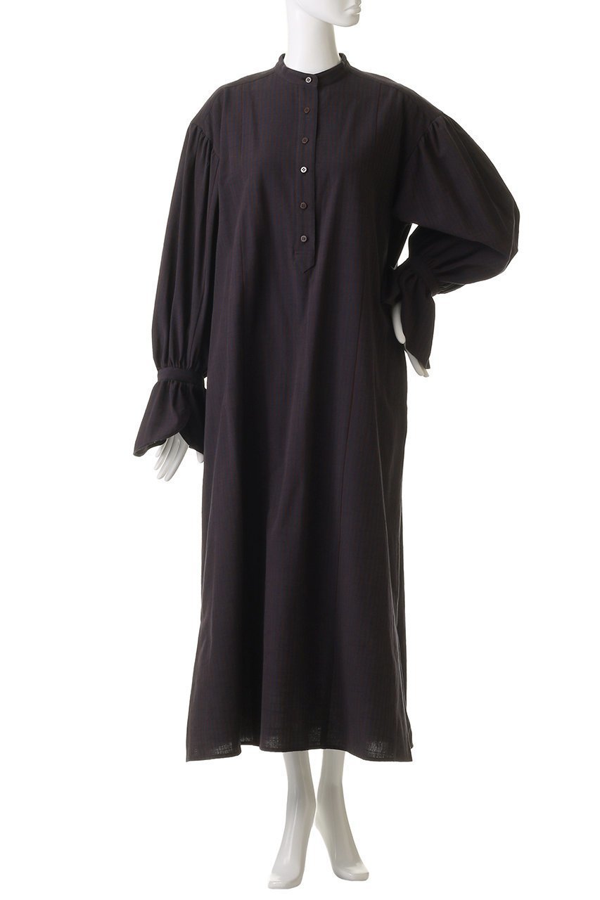 【ウーア/Uhr】のAizu Momen ストライプ ドレス 人気、トレンドファッション・服の通販 founy(ファニー) 　ファッション　Fashion　レディースファッション　Fashion for Women　ワンピース　Dresses　フォーマル・パーティードレス・結婚式用ドレス　Elegant & Casual Dresses　チュニック　Tunic Tops & Dresses　ギャザー　Gathered, Ruffled　ストライプ　Stripe, Striped Pattern　スリーブ　Sleeve, Long Sleeve / Short Sleeve　チュニック　Tunic, Long Top　ドレス　Dress, One-Piece　マキシ　Maxi, Full Length　ロング　Long, Long-Length　other-2|ID: prp329100004394941 ipo3291000000034954779