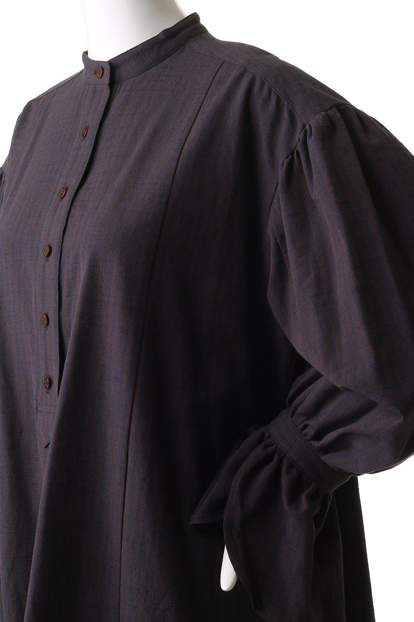 【ウーア/Uhr】のAizu Momen ストライプ ドレス 人気、トレンドファッション・服の通販 founy(ファニー) 　ファッション　Fashion　レディースファッション　Fashion for Women　ワンピース　Dresses　フォーマル・パーティードレス・結婚式用ドレス　Elegant & Casual Dresses　チュニック　Tunic Tops & Dresses　ギャザー　Gathered, Ruffled　ストライプ　Stripe, Striped Pattern　スリーブ　Sleeve, Long Sleeve / Short Sleeve　チュニック　Tunic, Long Top　ドレス　Dress, One-Piece　マキシ　Maxi, Full Length　ロング　Long, Long-Length　other-5|ID: prp329100004394941 ipo3291000000034954783