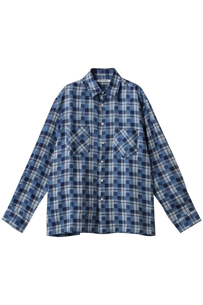【セブン バイ セブン/SEVEN BY SEVEN / MEN】の【MEN】リネンチェックロングスリーブシャツ インテリア・キッズ・メンズ・レディースファッション・服の通販 founy(ファニー) https://founy.com/ ファッション Fashion メンズファッション Fashion for Men おすすめ Recommended / Our Picks インディゴ Indigo Denim スリーブ Sleeve, Long Sleeve / Short Sleeve セットアップ Set-Up, Coordinated Outfit チェック Check, Plaid, Tartan プリント Print, Printed Pattern プレーン Plain, Simple リネン Linen, Linen Fabric ロング Long, Long-Length エレガント 上品 Elegant 今季 This Season, Current Season 長袖 Long Sleeve, Full Sleeve |ID: prp329100004394944 ipo3291000000036071319