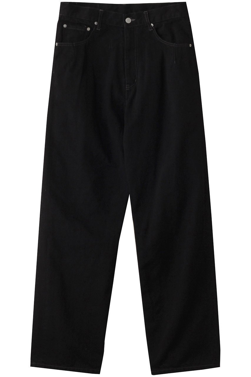 【ヨーク/YOKE】の【UNISEX】DENIM WIDE STRAIGHT 5P パンツ インテリア・キッズ・メンズ・レディースファッション・服の通販 founy(ファニー) 　ファッション　Fashion　レディースファッション　Fashion for Women　パンツ　Pants & Trousers　デニムパンツ・ジーンズ・美脚デニム　Denim Jeans & Pants　ユニセックス　Unisex, Genderless　ストレート　Straight, Straight Cut　デニム　Denim, Jeans Material　バランス　Balance, Style Balance　ポケット　Pocket, Pocket Detail　ワイド　Wide, Wide Fit　ヴィンテージ　Vintage Style　定番　Standard, Basic Item　ブラック|ID: prp329100004394947 ipo3291000000036640931