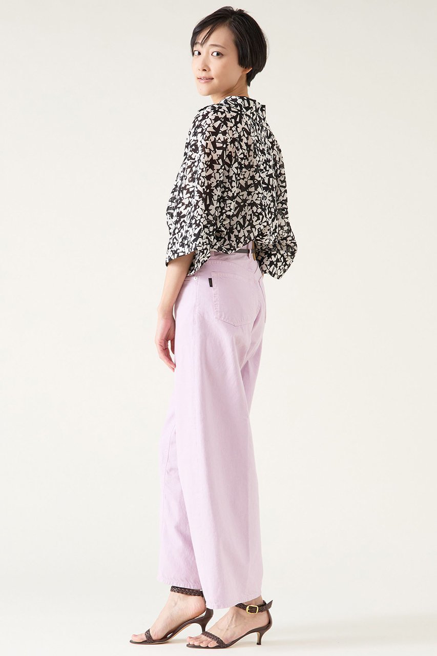【マルティニーク/martinique】のフラワーブラウス(セットアップ可) 人気、トレンドファッション・服の通販 founy(ファニー) 　ファッション　Fashion　レディースファッション　Fashion for Women　トップス・カットソー　Cut & Sew Tops　シャツ・ブラウス・オフィスカジュアル　Elegant Blouses & Button-Ups　おすすめ　Recommended / Our Picks　シンプル　Simple, Minimal　スリーブ　Sleeve, Long Sleeve / Short Sleeve　セットアップ　Set-Up, Coordinated Outfit　フラワー　Flower, Floral　ロング　Long, Long-Length　再入荷　Restock / Back in Stock　半袖　Short Sleeve, Half Sleeve　夏　Summer　other-5|ID: prp329100004394951 ipo3291000000032704807