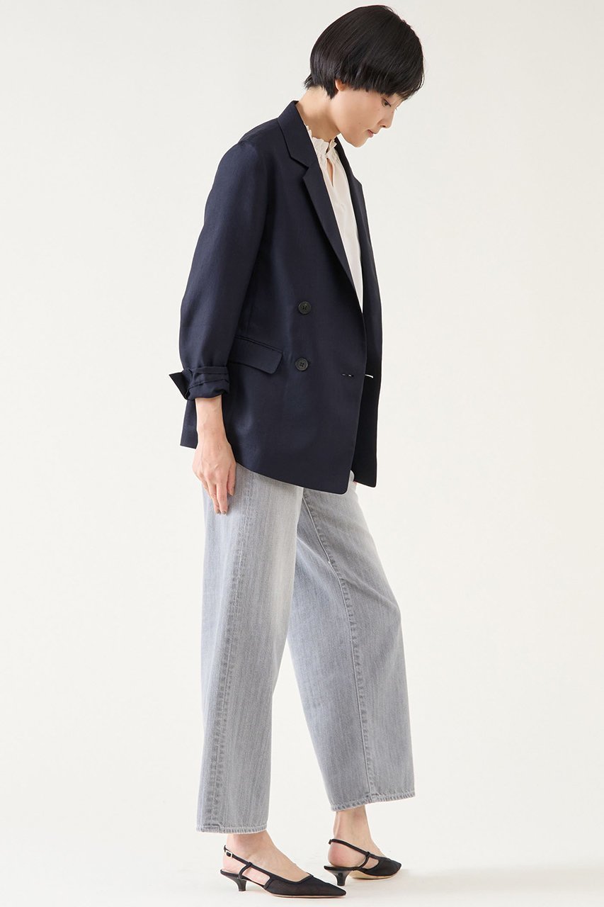 【マルティニーク/martinique】のダルスラブジャケット(セットアップ可) 人気、トレンドファッション・服の通販 founy(ファニー) 　ファッション　Fashion　レディースファッション　Fashion for Women　アウター　Coat / Outerwear Collection　レディースジャケット・軽アウター　Jackets　ジャケット　Jacket, Outerwear　スタンダード　Standard, Basic　スラックス　Slacks, Dress Pants　セットアップ　Set-Up, Coordinated Outfit　ダブル　Double, Double-Breasted　デニム　Denim, Jeans Material　ボックス　Boxy, Box Shape　モダン　Modern, Contemporary　夏　Summer　定番　Standard, Basic Item　other-5|ID: prp329100004394962 ipo3291000000032956009