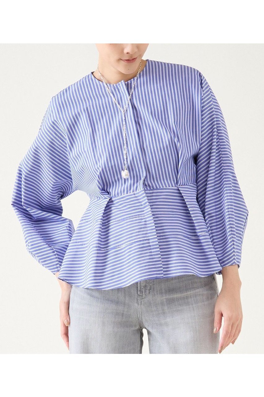 【マルティニーク/martinique】のライトタフタブラウス インテリア・キッズ・メンズ・レディースファッション・服の通販 founy(ファニー) 　ファッション　Fashion　レディースファッション　WOMEN　トップス・カットソー　Tops/Tshirt　シャツ/ブラウス　Shirts/Blouses　エレガント 上品　Elegant　スリーブ　Sleeve　タイプライター　Typewriter　ティアード　Tiered　フレア　Flare　ロング　Long　ブルー|ID: prp329100004394966 ipo3291000000030730555