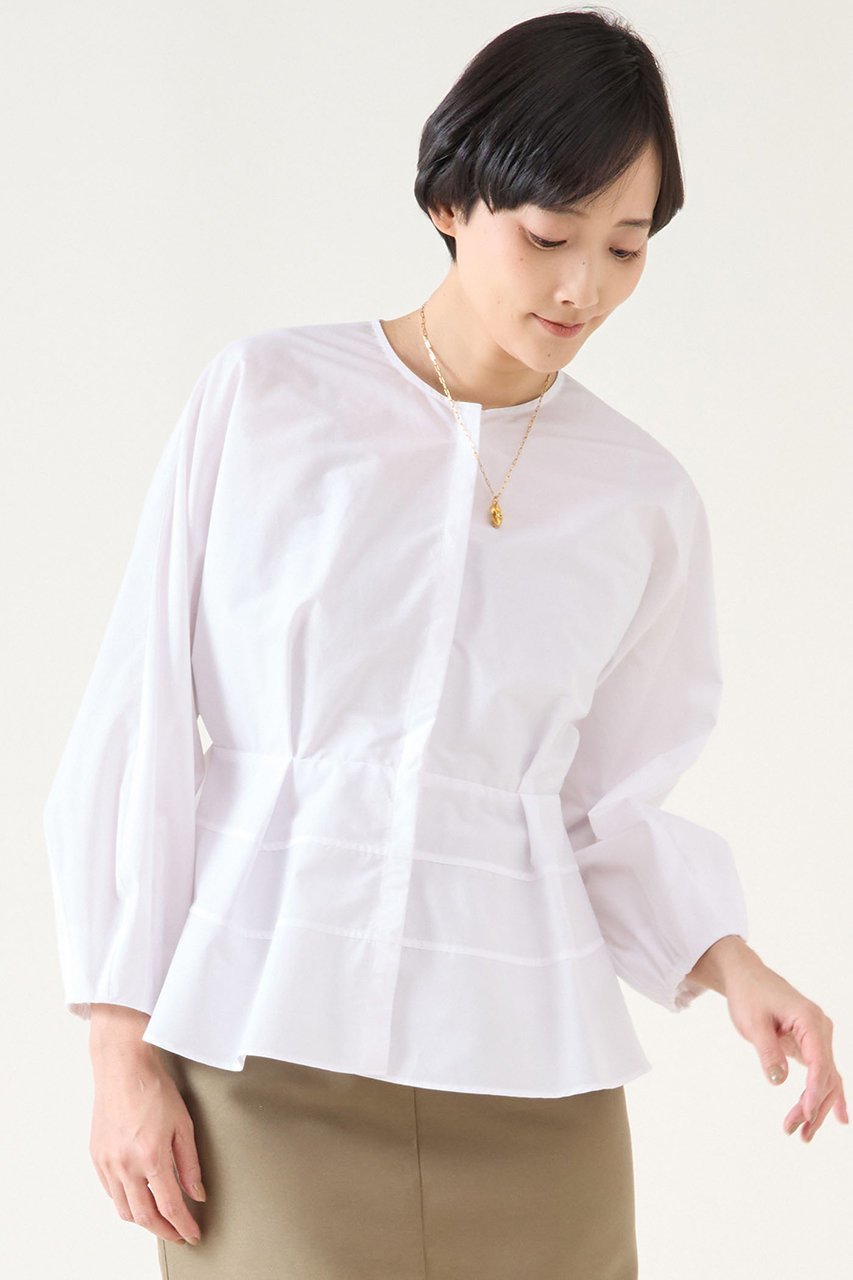 【マルティニーク/martinique】のライトタフタブラウス 人気、トレンドファッション・服の通販 founy(ファニー) 　ファッション　Fashion　レディースファッション　Fashion for Women　トップス・カットソー　Cut & Sew Tops　シャツ・ブラウス・オフィスカジュアル　Elegant Blouses & Button-Ups　エレガント 上品　Elegant　スリーブ　Sleeve, Long Sleeve / Short Sleeve　タイプライター　Typewriter Fabric, Crisp Cotton　ティアード　Tiered, Tiered Style　フレア　Flare, Flared　ロング　Long, Long-Length　再入荷　Restock / Back in Stock　 other-1|ID: prp329100004394966 ipo3291000000032704781
