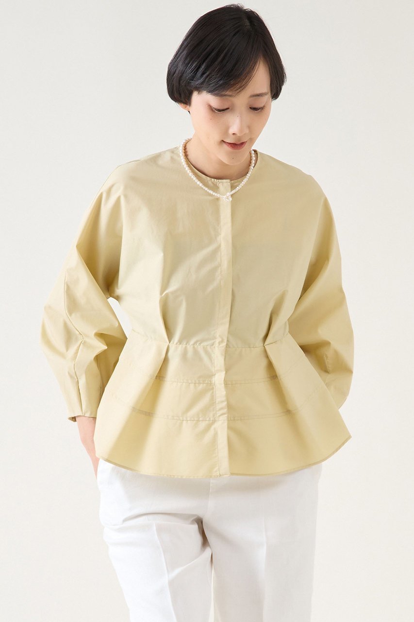 【マルティニーク/martinique】のライトタフタブラウス インテリア・キッズ・メンズ・レディースファッション・服の通販 founy(ファニー) 　ファッション　Fashion　レディースファッション　Fashion for Women　トップス・カットソー　Cut & Sew Tops　シャツ・ブラウス・オフィスカジュアル　Elegant Blouses & Button-Ups　エレガント 上品　Elegant　スリーブ　Sleeve, Long Sleeve / Short Sleeve　タイプライター　Typewriter Fabric, Crisp Cotton　ティアード　Tiered, Tiered Style　フレア　Flare, Flared　ロング　Long, Long-Length　再入荷　Restock / Back in Stock　ピスタチオ|ID: prp329100004394966 ipo3291000000032704784