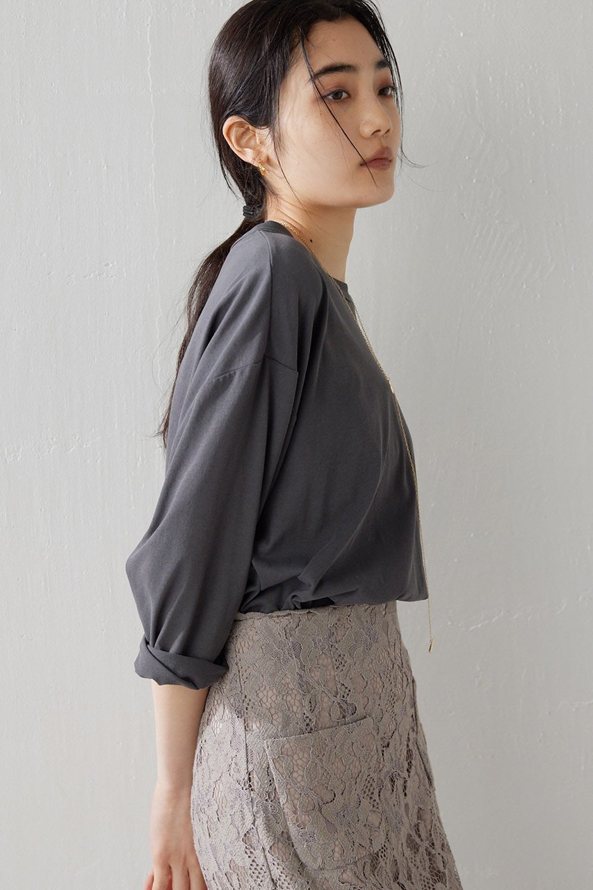 【ウィムガゼット/Whim Gazette】のコットンプルオーバー 人気、トレンドファッション・服の通販 founy(ファニー) 　ファッション　Fashion　レディースファッション　Fashion for Women　トップス・カットソー　Cut & Sew Tops　シャツ・ブラウス・オフィスカジュアル　Elegant Blouses & Button-Ups　ロングTシャツ・Tシャツ　Longline T-Shirts & Tees　カジュアルプルオーバー・ニットトップス　Pullovers & Knit Tops / Casual Pullovers　カットソー・ベーシックTシャツ　Cut-and-Sewn Tops / Stretch Tees & Basics　カットソー　Cut and Sewn Top　シンプル　Simple, Minimal　スリーブ　Sleeve, Long Sleeve / Short Sleeve　ベーシック　Basic, Essential　ボトム　Bottoms, Lower Wear　ロング　Long, Long-Length　定番　Standard, Basic Item　other-4|ID: prp329100004394968 ipo3291000000035652915