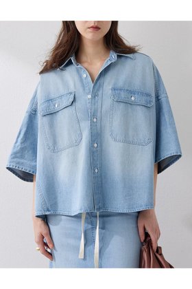 【ウィムガゼット/Whim Gazette】 DENIMドルマンシャツ人気、トレンドファッション・服の通販 founy(ファニー) ファッション Fashion レディースファッション WOMEN トップス・カットソー Tops/Tshirt シャツ/ブラウス Shirts/Blouses ウォッシュ Wash ヴィンテージ Vintage 春 Spring ショート Short スマート Smart スリーブ Sleeve セットアップ Set Up ダメージ Damage デニム Denim ロング Long S/S・春夏 Ss・Spring/Summer おすすめ Recommend 夏 Summer 2025年 2025 2025春夏・S/S Ss,Spring/Summer,2025 |ID:prp329100004394970