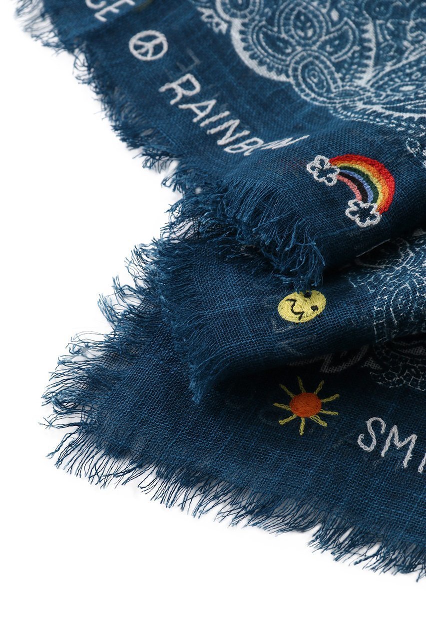 【ウィムガゼット/Whim Gazette】の【CITRUS】バンダナ刺繍ストール 人気、トレンドファッション・服の通販 founy(ファニー) 　ファッション　Fashion　レディースファッション　Fashion for Women　ストール　Soft & Warm Scarves　マフラー・スヌード / 冬小物の定番　Scarves & Mufflers　エレガント 上品　Elegant　ストール　Stole, Wrap　バンダナ　Bandana, Head Scarf　フリンジ　Fringe, Tassel　マフラー　Scarf, Muffler　リネン　Linen, Linen Fabric　other-3|ID: prp329100004394971 ipo3291000000032815181