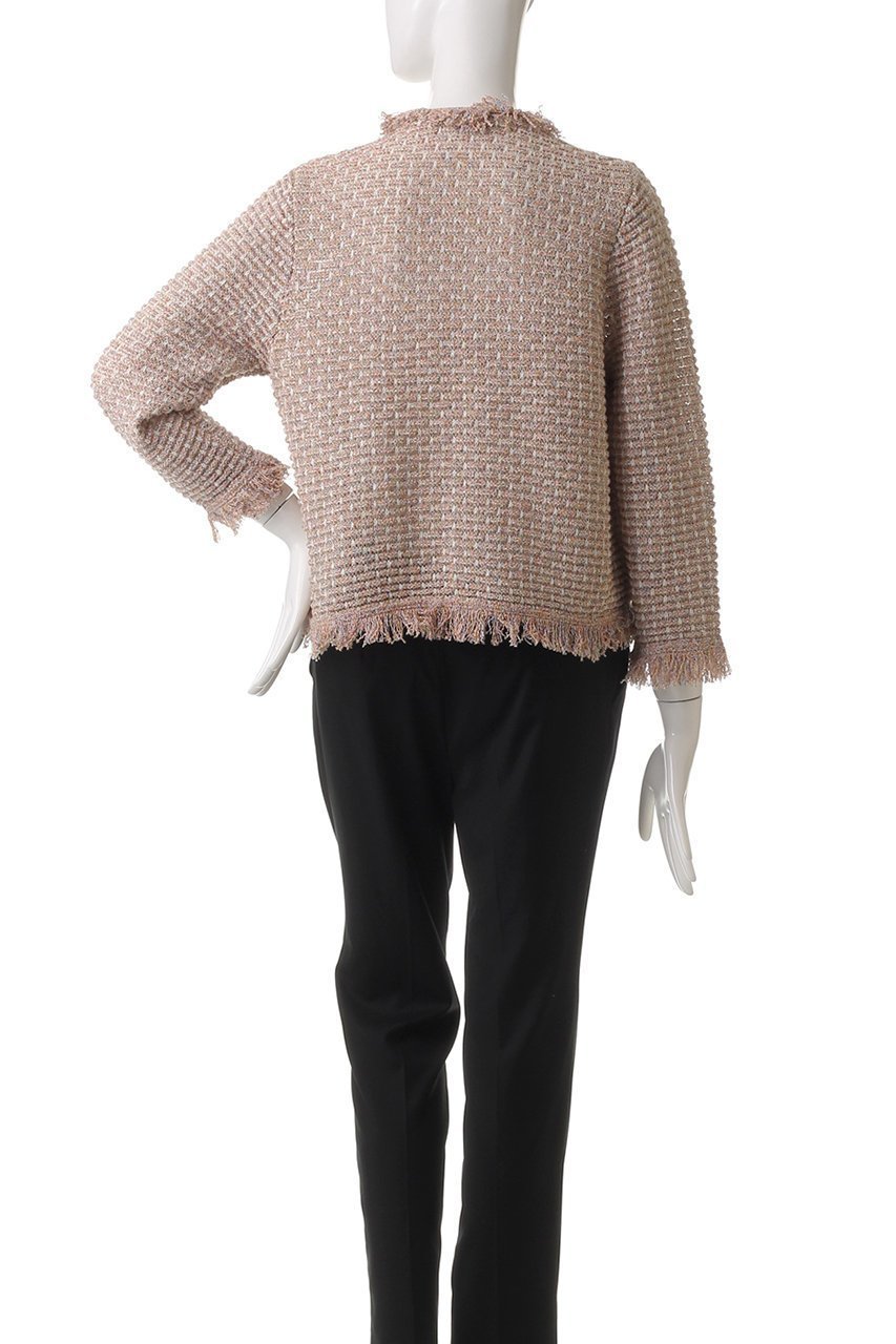 【アルアバイル/allureville】のミックスツィードニットジャケット 人気、トレンドファッション・服の通販 founy(ファニー) 　ファッション　Fashion　レディースファッション　Fashion for Women　アウター　Coat / Outerwear Collection　レディースジャケット・軽アウター　Jackets　カーディガン　Cardigan, Knitwear　コンパクト　Compact, Small Size　シンプル　Simple, Minimal　ジャケット　Jacket, Outerwear　ツイード　Twill, Twill Weave　デニム　Denim, Jeans Material　トレンド　Trend, Trending Now　ミックス　Mix, Mixed Style　エレガント 上品　Elegant　other-4|ID: prp329100004394980 ipo3291000000032706632
