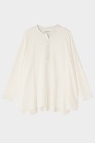 【ル フィル/LE PHIL】のヴィスポンチトップス 人気、トレンドファッション・服の通販 founy(ファニー) ファッション Fashion レディースファッション Fashion for Women トップス・カットソー Cut & Sew Tops シャツ・ブラウス・オフィスカジュアル Elegant Blouses & Button-Ups ロングTシャツ・Tシャツ Longline T-Shirts & Tees カットソー・ベーシックTシャツ Cut-and-Sewn Tops / Stretch Tees & Basics エレガント 上品 Elegant サテン Satin, Glossy Fabric スリーブ Sleeve, Long Sleeve / Short Sleeve パターン Pattern, Design Print ビッグ Big, Oversized ボトム Bottoms, Lower Wear ロング Long, Long-Length thumbnail ホワイト|ID: prp329100004394998 ipo3291000000032865839