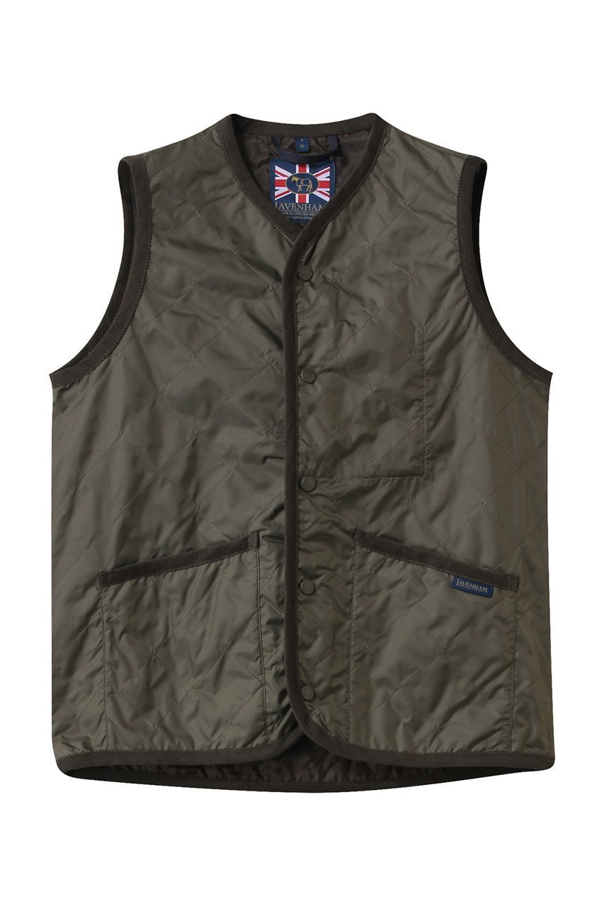 【ラベンハム/lavenham / MEN】の【MEN】UNWADDED THORNHAM ベスト インテリア・キッズ・メンズ・レディースファッション・服の通販 founy(ファニー) 　ファッション　Fashion　メンズファッション　Fashion for Men　キルティング　Quilted, Quilting　ジャケット　Jacket, Outerwear　スタイリッシュ　Stylish, Fashionable　ベスト　Vest, Waistcoat　ワーク　Workwear, Utility Style　エレガント 上品　Elegant　夏　Summer　春　Spring　S/S・春夏　SS, Spring/Summer, Warm Season　オリーブグリーン|ID: prp329100004395000 ipo3291000000032963039