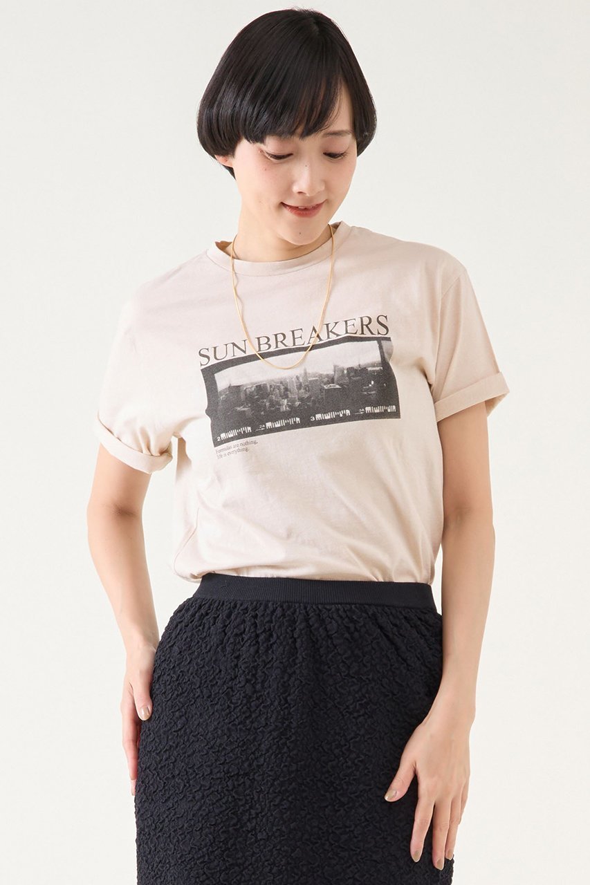 【マルティニーク/martinique】のPHOTO T インテリア・キッズ・メンズ・レディースファッション・服の通販 founy(ファニー) 　ファッション　Fashion　レディースファッション　Fashion for Women　トップス・カットソー　Cut & Sew Tops　シャツ・ブラウス・オフィスカジュアル　Elegant Blouses & Button-Ups　ロングTシャツ・Tシャツ　Longline T-Shirts & Tees　カットソー・ベーシックTシャツ　Cut-and-Sewn Tops / Stretch Tees & Basics　インナー　Innerwear　ショート　Short, Short Length　スリーブ　Sleeve, Long Sleeve / Short Sleeve　プリント　Print, Printed Pattern　再入荷　Restock / Back in Stock　ピンク|ID: prp329100004397915 ipo3291000000032704658