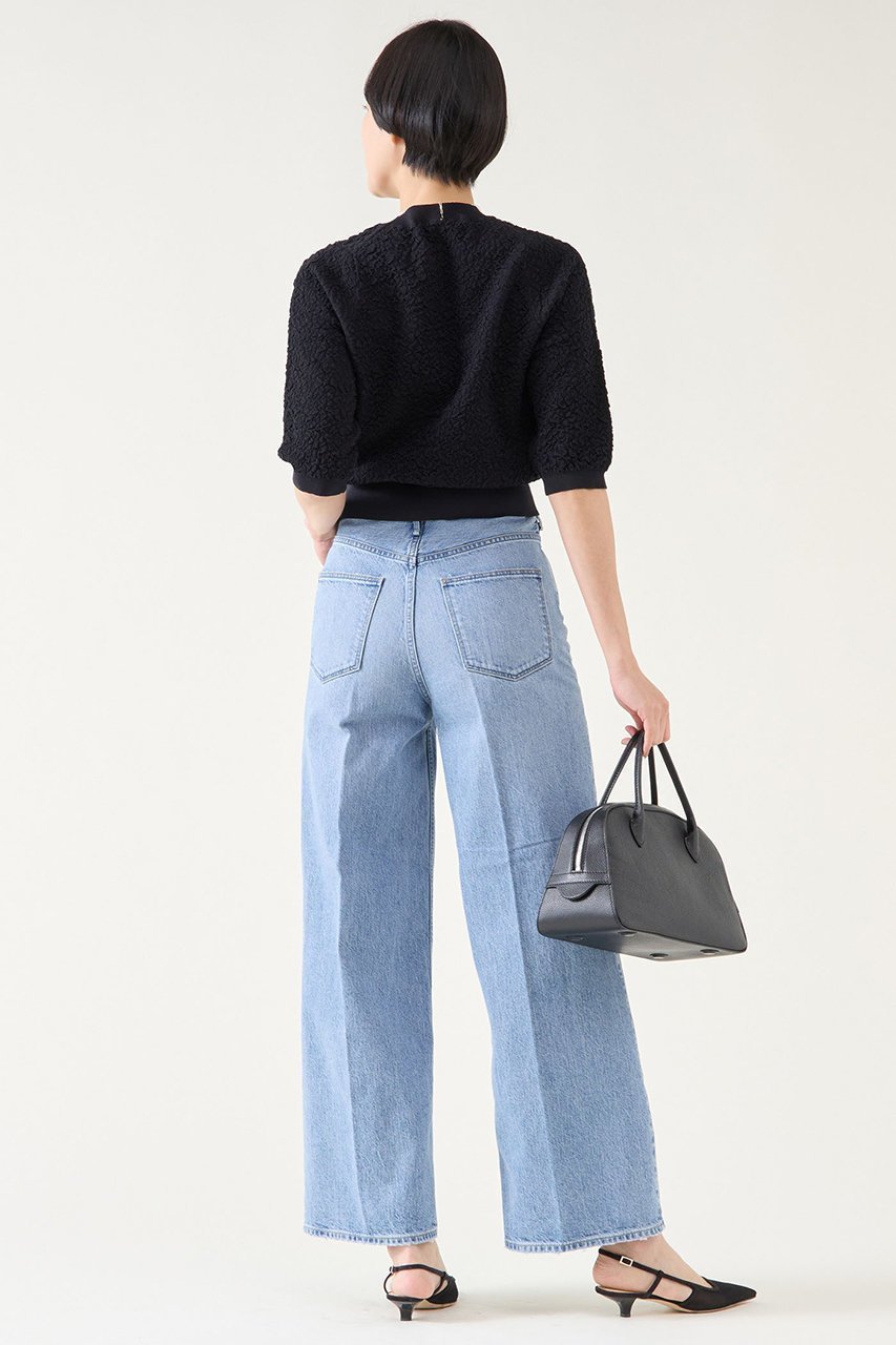 【マルティニーク/martinique】のストレッチジャガードプルオーバー 人気、トレンドファッション・服の通販 founy(ファニー) 　ファッション　Fashion　レディースファッション　Fashion for Women　トップス・カットソー　Cut & Sew Tops　ニット　Knit Tops & Sweaters　カジュアルプルオーバー・ニットトップス　Pullovers & Knit Tops / Casual Pullovers　おすすめ　Recommended / Our Picks　シンプル　Simple, Minimal　ジャカード／ジャガード　Jacquard, Woven Pattern　ストレッチ　Stretch, Stretchy Fabric　デニム　Denim, Jeans Material　再入荷　Restock / Back in Stock　other-6|ID: prp329100004397916 ipo3291000000032704680