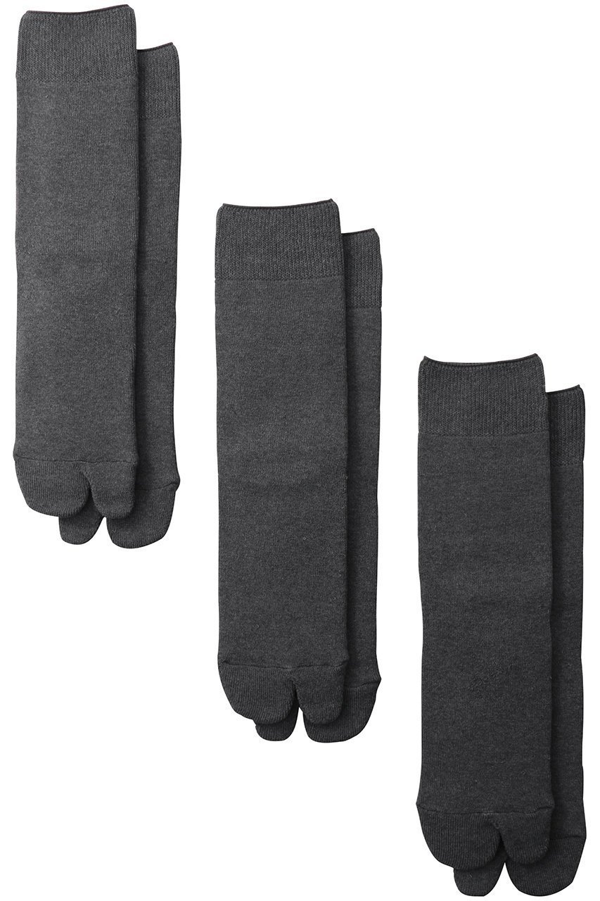 【グラフペーパー/Graphpaper】のGraphpaper TABI 3-Pack Socks/ソックス インテリア・キッズ・メンズ・レディースファッション・服の通販 founy(ファニー) 　ファッション　Fashion　レディースファッション　Fashion for Women　ソックス&靴下　Socks & Hosiery　レッグウェア・ストッキング　Legwear & Hosiery　シンプル　Simple, Minimal　ソックス　Socks, Hosiery　フィット　Fit, Slim Fit　グレー|ID: prp329100004397923 ipo3291000000032814866