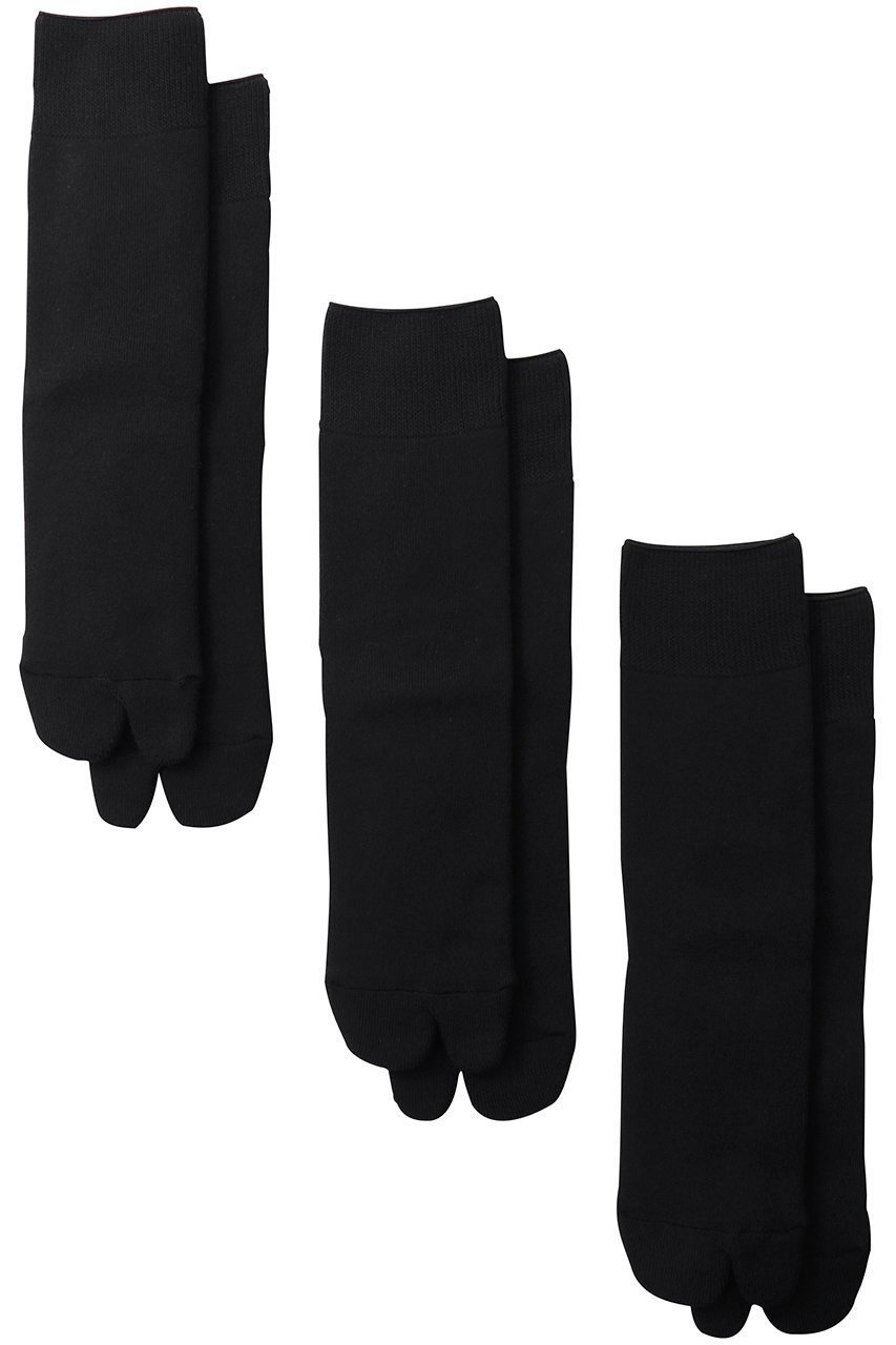 【グラフペーパー/Graphpaper】のGraphpaper TABI 3-Pack Socks/ソックス インテリア・キッズ・メンズ・レディースファッション・服の通販 founy(ファニー) 　ファッション　Fashion　レディースファッション　Fashion for Women　ソックス&靴下　Socks & Hosiery　レッグウェア・ストッキング　Legwear & Hosiery　ソックス　Socks, Hosiery　フィット　Fit, Slim Fit　ベーシック　Basic, Essential　ブラック|ID: prp329100004397924 ipo3291000000032814873