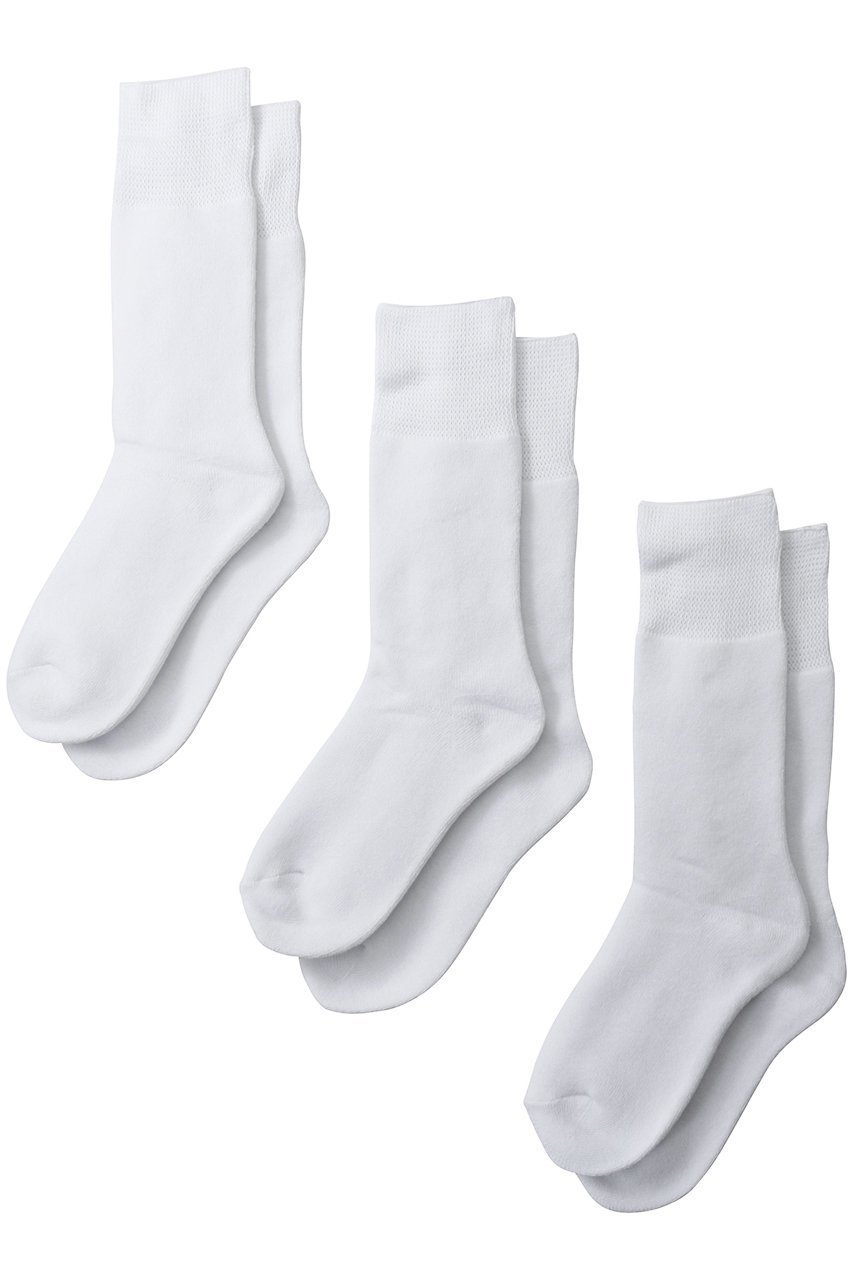 【グラフペーパー/Graphpaper】のGraphpaper 3-Pack Socks/ソックス インテリア・キッズ・メンズ・レディースファッション・服の通販 founy(ファニー) 　ファッション　Fashion　レディースファッション　Fashion for Women　ソックス&靴下　Socks & Hosiery　レッグウェア・ストッキング　Legwear & Hosiery　シンプル　Simple, Minimal　ソックス　Socks, Hosiery　トレンド　Trend, Trending Now　ベーシック　Basic, Essential　ホワイト|ID: prp329100004397925 ipo3291000000032814880