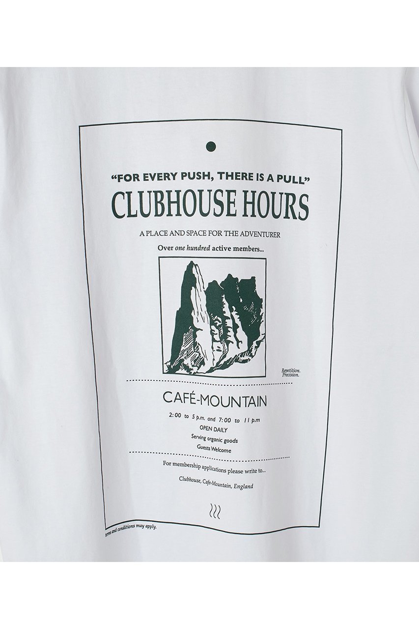 【サードマガジン/THIRD MAGAZINE】の【CAFE MOUNTAIN】クラブハウスTシャツ 人気、トレンドファッション・服の通販 founy(ファニー) 　ファッション　Fashion　レディースファッション　Fashion for Women　トップス・カットソー　Cut & Sew Tops　シャツ・ブラウス・オフィスカジュアル　Elegant Blouses & Button-Ups　ロングTシャツ・Tシャツ　Longline T-Shirts & Tees　カットソー・ベーシックTシャツ　Cut-and-Sewn Tops / Stretch Tees & Basics　アウトドア　Outdoor Clothing　クラシック　Classic, Timeless Style　グラフィック　Graphic, Graphic Design　ショート　Short, Short Length　シンプル　Simple, Minimal　スリーブ　Sleeve, Long Sleeve / Short Sleeve　デニム　Denim, Jeans Material　バランス　Balance, Style Balance　フロント　Front, Front Design　プリント　Print, Printed Pattern　別注　Limited Edition, Custom Order　other-7|ID: prp329100004397932 ipo3291000000032707949
