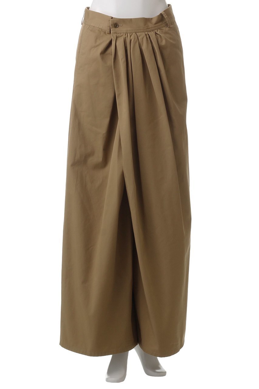 【ガリャルダガランテ/GALLARDAGALANTE】の【HERITANOVUM】ギャザーチノパンツ 人気、トレンドファッション・服の通販 founy(ファニー) 　ファッション　Fashion　レディースファッション　Fashion for Women　パンツ　Pants & Trousers　アシンメトリー　Asymmetrical Style　ギャザー　Gathered, Ruffled　シンプル　Simple, Minimal　フロント　Front, Front Design　ラップ　Wrap, Wrap Design　other-2|ID: prp329100004397945 ipo3291000000035419140