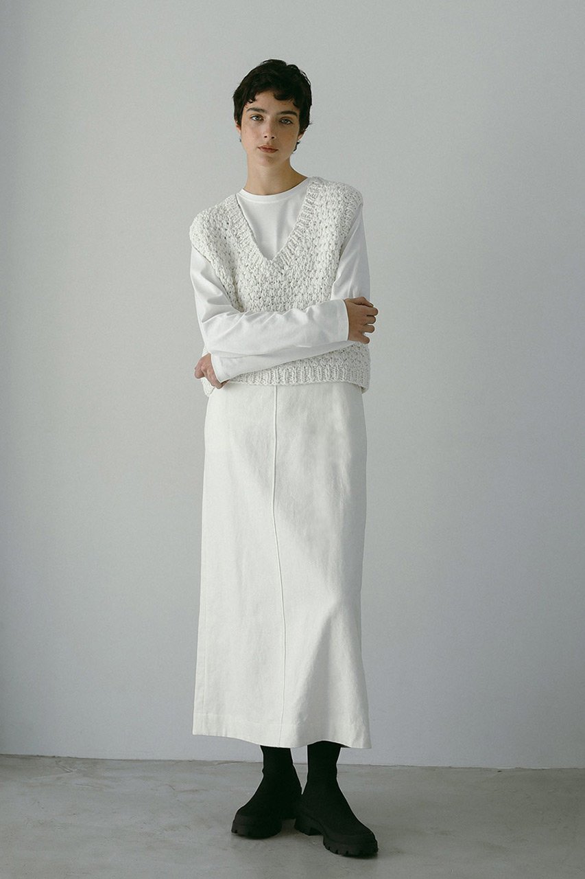 【ハー/HER.】のCO/LIマキシタイトスカート 人気、トレンドファッション・服の通販 founy(ファニー) 　ファッション　Fashion　レディースファッション　Fashion for Women　スカート　Skirts　ロングスカート　Long Skirts / Maxi & Midi Skirts　おすすめ　Recommended / Our Picks　カットソー　Cut and Sewn Top　スリット　Slit, Slit Detail　センター　Center, Center Line　ブルゾン　Blouson, Bomber Jacket　マキシ　Maxi, Full Length　マニッシュ　Mannish, Boyish　リネン　Linen, Linen Fabric　ロング　Long, Long-Length　other-8|ID: prp329100004400893 ipo3291000000032825131