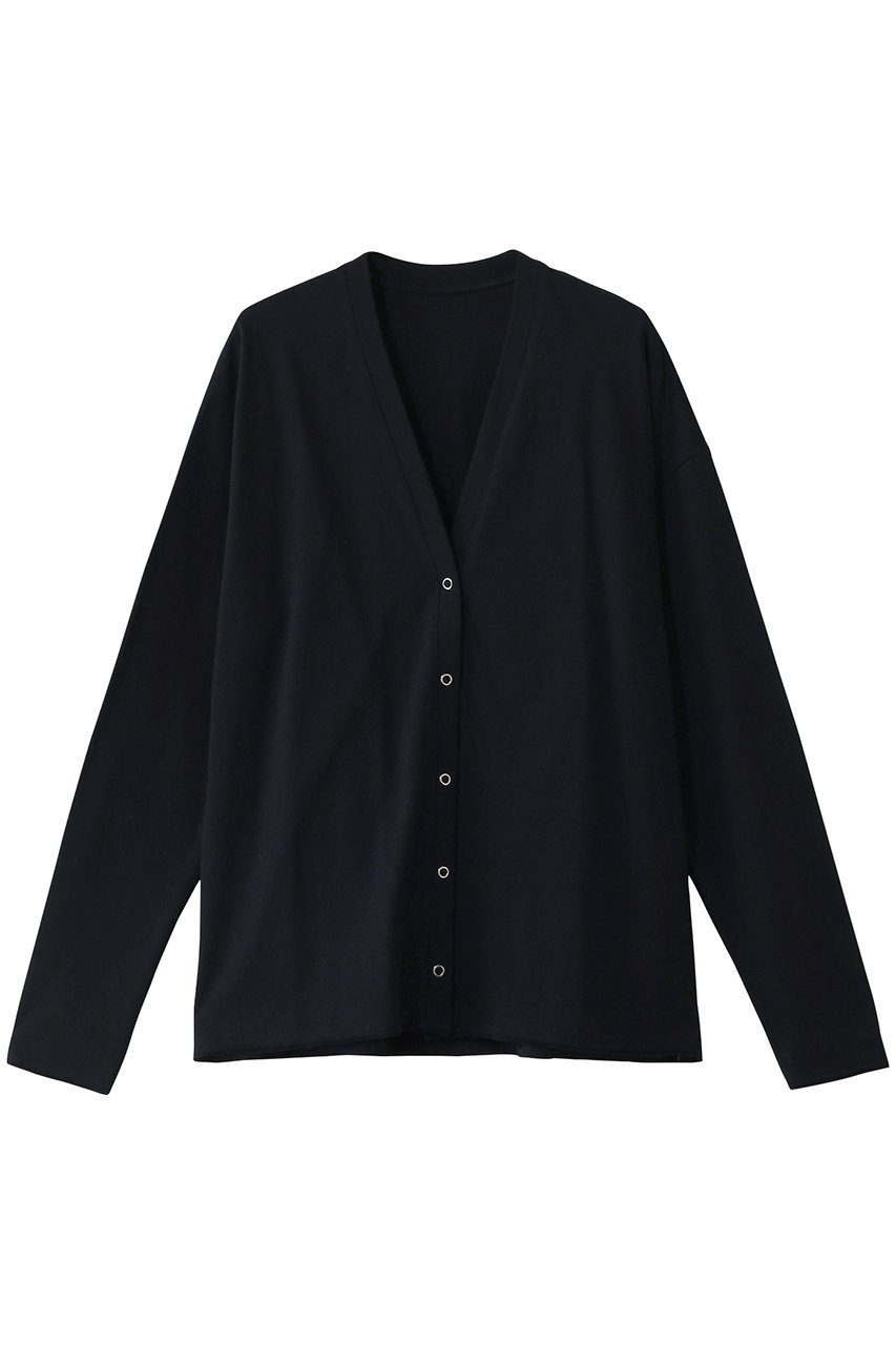 【ハー/HER.】のVネックオーバーカットカーディガン インテリア・キッズ・メンズ・レディースファッション・服の通販 founy(ファニー) 　ファッション　Fashion　レディースファッション　Fashion for Women　トップス・カットソー　Cut & Sew Tops　カーディガン・羽織り　Layered Style Cardigans　シャツ・ブラウス・オフィスカジュアル　Elegant Blouses & Button-Ups　ロングTシャツ・Tシャツ　Longline T-Shirts & Tees　カットソー・ベーシックTシャツ　Cut-and-Sewn Tops / Stretch Tees & Basics　Vネックトップス　V-Neck Tops / V-Cut Neckline Shirts　カットソー　Cut and Sewn Top　カーディガン　Cardigan, Knitwear　ボトム　Bottoms, Lower Wear　ヴィンテージ　Vintage Style　ネイビー|ID: prp329100004400895 ipo3291000000032870954