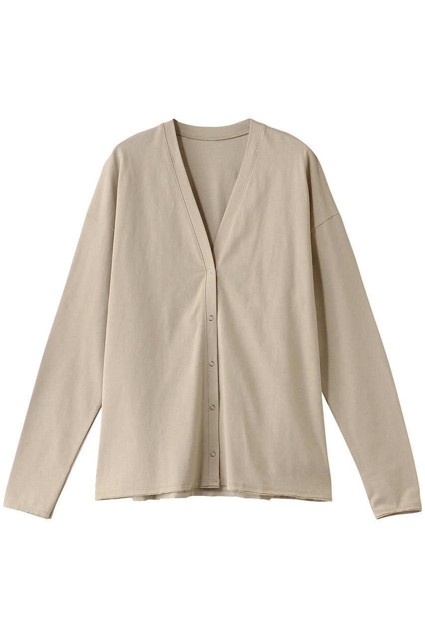 【ハー/HER.】のVネックオーバーカットカーディガン インテリア・キッズ・メンズ・レディースファッション・服の通販 founy(ファニー) 　ファッション　Fashion　レディースファッション　Fashion for Women　トップス・カットソー　Cut & Sew Tops　カーディガン・羽織り　Layered Style Cardigans　シャツ・ブラウス・オフィスカジュアル　Elegant Blouses & Button-Ups　ロングTシャツ・Tシャツ　Longline T-Shirts & Tees　カットソー・ベーシックTシャツ　Cut-and-Sewn Tops / Stretch Tees & Basics　Vネックトップス　V-Neck Tops / V-Cut Neckline Shirts　カットソー　Cut and Sewn Top　カーディガン　Cardigan, Knitwear　ボトム　Bottoms, Lower Wear　ヴィンテージ　Vintage Style　ベージュ|ID: prp329100004400895 ipo3291000000032870959