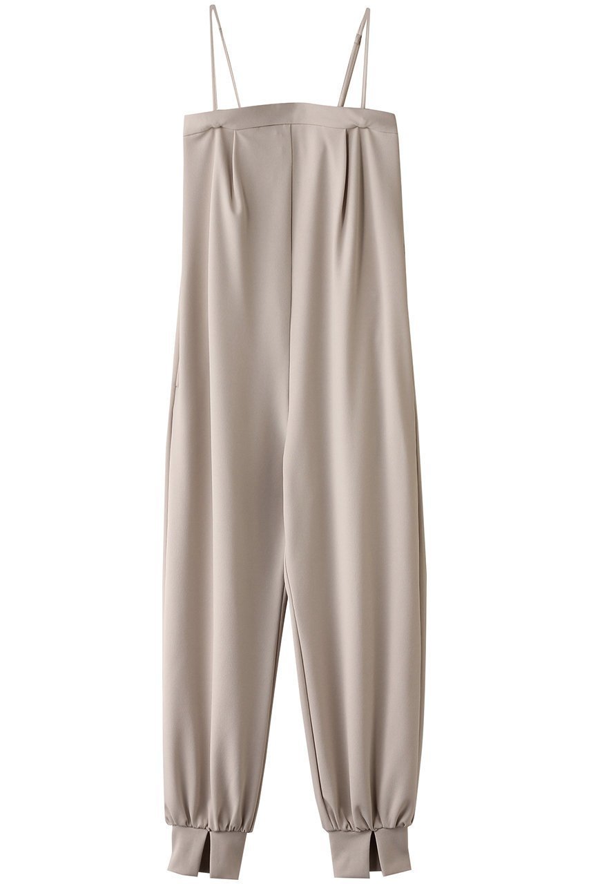 【エリオポール/heliopole】のジャンプスーツ(JERSEY) インテリア・キッズ・メンズ・レディースファッション・服の通販 founy(ファニー) 　ファッション　Fashion　レディースファッション　Fashion for Women　パンツ　Pants & Trousers　インナー　Innerwear　スリット　Slit, Slit Detail　スーツ　Suit, Formalwear　ファブリック　Fabric, Textile　フロント　Front, Front Design　ロング　Long, Long-Length　ベージュ|ID: prp329100004400897 ipo3291000000035056095