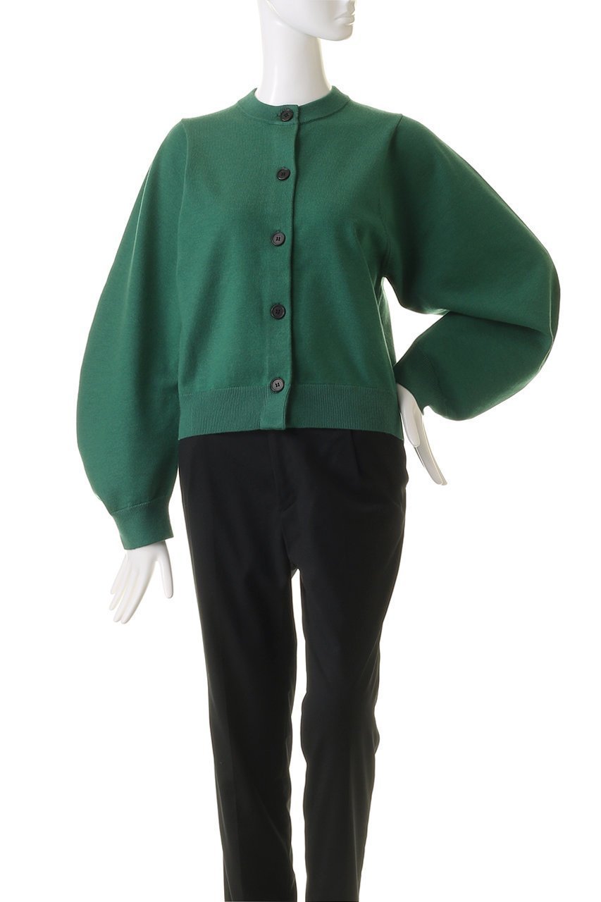 【エリオポール/heliopole】のバナナスリーブニットカーディガン 人気、トレンドファッション・服の通販 founy(ファニー) 　ファッション　Fashion　レディースファッション　Fashion for Women　トップス・カットソー　Cut & Sew Tops　ニット　Knit Tops & Sweaters　カーディガン・羽織り　Layered Style Cardigans　カーディガン　Cardigan, Knitwear　コンパクト　Compact, Small Size　スリーブ　Sleeve, Long Sleeve / Short Sleeve　テーパード　Tapered, Tapered Pants　ボトム　Bottoms, Lower Wear　other-2|ID: prp329100004400898 ipo3291000000032930761
