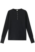 【バウト/BOWTE】のサーマルヘンリーネックTシャツ 人気、トレンドファッション・服の通販 founy(ファニー) ファッション Fashion レディースファッション Fashion for Women トップス・カットソー Cut & Sew Tops シャツ・ブラウス・オフィスカジュアル Elegant Blouses & Button-Ups ロングTシャツ・Tシャツ Longline T-Shirts & Tees カットソー・ベーシックTシャツ Cut-and-Sewn Tops / Stretch Tees & Basics インナー Innerwear カーディガン Cardigan, Knitwear サーマル Thermal, Waffle Knit シルク Silk, 100% Silk ジャケット Jacket, Outerwear スリーブ Sleeve, Long Sleeve / Short Sleeve ロング Long, Long-Length thumbnail ブラック|ID: prp329100004403506 ipo3291000000032790124