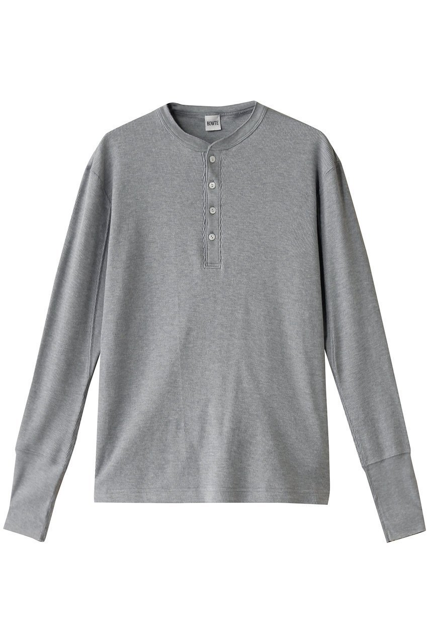 【バウト/BOWTE】のサーマルヘンリーネックTシャツ インテリア・キッズ・メンズ・レディースファッション・服の通販 founy(ファニー) 　ファッション　Fashion　レディースファッション　Fashion for Women　トップス・カットソー　Cut & Sew Tops　シャツ・ブラウス・オフィスカジュアル　Elegant Blouses & Button-Ups　ロングTシャツ・Tシャツ　Longline T-Shirts & Tees　カットソー・ベーシックTシャツ　Cut-and-Sewn Tops / Stretch Tees & Basics　インナー　Innerwear　カーディガン　Cardigan, Knitwear　サーマル　Thermal, Waffle Knit　シルク　Silk, 100% Silk　ジャケット　Jacket, Outerwear　スリーブ　Sleeve, Long Sleeve / Short Sleeve　ロング　Long, Long-Length　ミストブルー|ID: prp329100004403506 ipo3291000000032790126