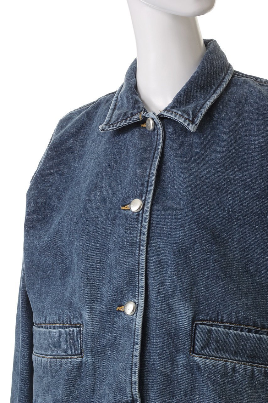 【バウト/BOWTE】のREUSE SEA ISLAND COTTON セルビッジデニム クラッシュウォッシュド ジャケット 人気、トレンドファッション・服の通販 founy(ファニー) 　ファッション　Fashion　レディースファッション　WOMEN　アウター　Coat Outerwear　ジャケット　Jackets　ブルゾン　Blouson/Jackets　なめらか　Smooth　クロップド　Cropped　ジャケット　Jacket　デニム　Denim　ブルゾン　Blouson　ボトム　Bottom　ワイド　Wide　other-5|ID: prp329100004403507 ipo3291000000031331137