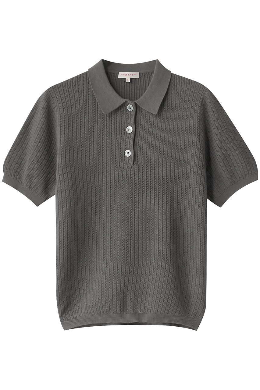 【デミーリー/DEMYLEE】のMADERA コットンシルク ニットポロ インテリア・キッズ・メンズ・レディースファッション・服の通販 founy(ファニー) 　ファッション　Fashion　レディースファッション　Fashion for Women　トップス・カットソー　Cut & Sew Tops　ニット　Knit Tops & Sweaters　カジュアルプルオーバー・ニットトップス　Pullovers & Knit Tops / Casual Pullovers　シルク　Silk, 100% Silk　デニム　Denim, Jeans Material　フィット　Fit, Slim Fit　ブラウン|ID: prp329100004403508 ipo3291000000032947557