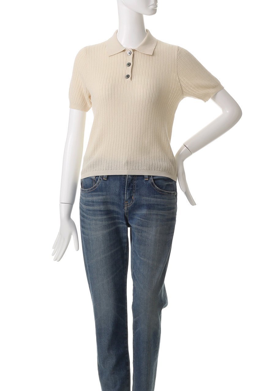 【デミーリー/DEMYLEE】のMADERA コットンシルク ニットポロ 人気、トレンドファッション・服の通販 founy(ファニー) 　ファッション　Fashion　レディースファッション　Fashion for Women　トップス・カットソー　Cut & Sew Tops　ニット　Knit Tops & Sweaters　カジュアルプルオーバー・ニットトップス　Pullovers & Knit Tops / Casual Pullovers　シルク　Silk, 100% Silk　デニム　Denim, Jeans Material　フィット　Fit, Slim Fit　other-2|ID: prp329100004403508 ipo3291000000032947570