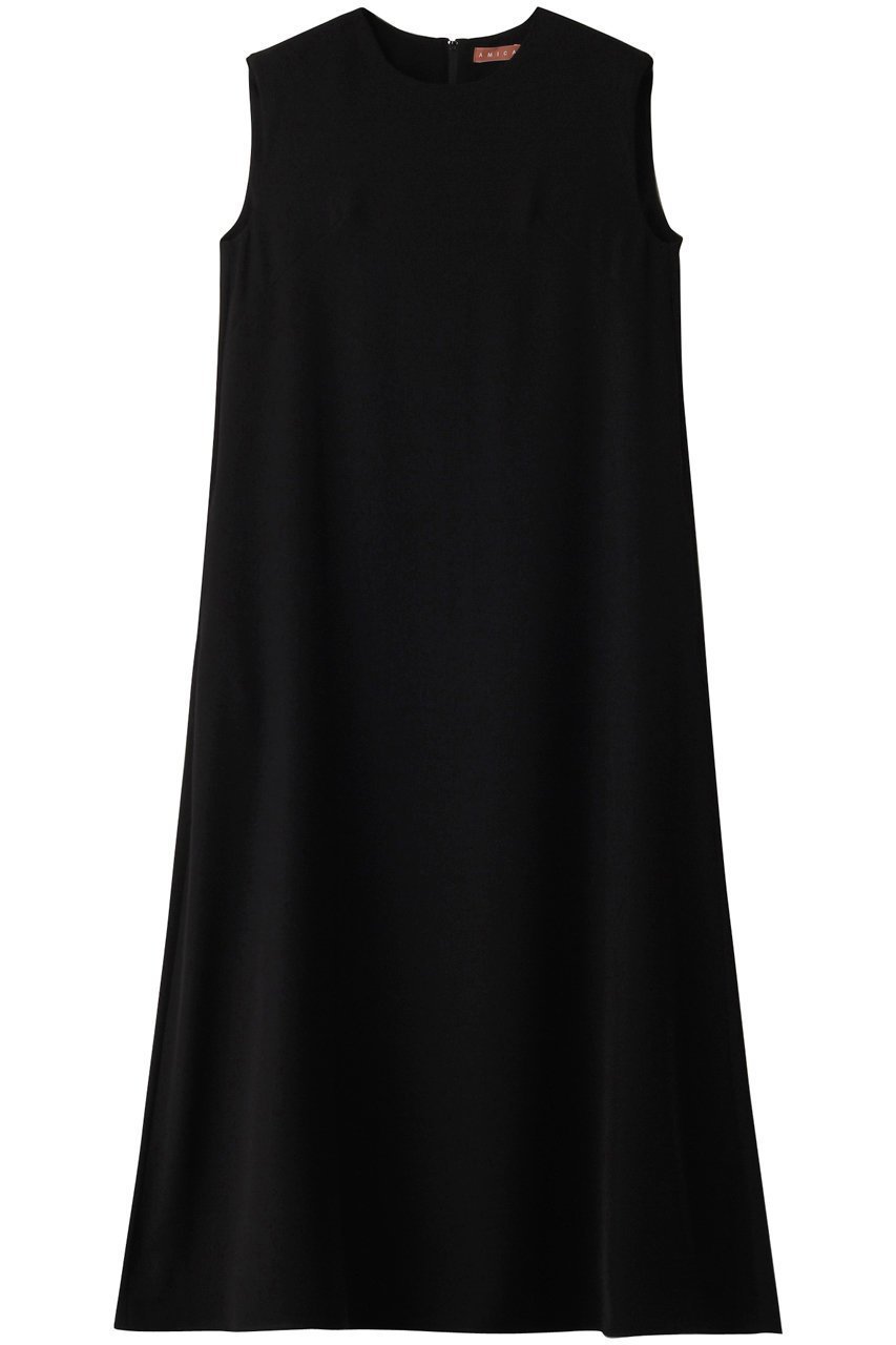 【アミカ/AMICA】のツイルドレス インテリア・キッズ・メンズ・レディースファッション・服の通販 founy(ファニー) 　ファッション　Fashion　レディースファッション　Fashion for Women　ワンピース　Dresses　フォーマル・パーティードレス・結婚式用ドレス　Elegant & Casual Dresses　チュニック　Tunic Tops & Dresses　アクセサリー　Fashion Accessories　スリーブ　Sleeve, Long Sleeve / Short Sleeve　チュニック　Tunic, Long Top　ツイル　Twist, Twisted Detail　ドレス　Dress, One-Piece　フレア　Flare, Flared　ロング　Long, Long-Length　ブラック|ID: prp329100004403510 ipo3291000000032807628