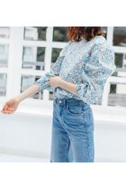 【アミカ/AMICA】の【2/26 0:00販売開始】エターナルフラワーブラウス ブルー|ID:prp329100004403515