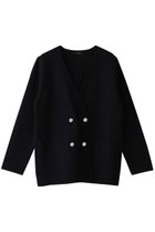 【アルアバイル/allureville】のセミダブルガーターニットジャケット 人気、トレンドファッション・服の通販 founy(ファニー) ファッション Fashion レディースファッション Fashion for Women アウター Coat / Outerwear Collection レディースジャケット・軽アウター Jackets おすすめ Recommended / Our Picks シンプル Simple, Minimal ジャケット Jacket, Outerwear ダブル Double, Double-Breasted デニム Denim, Jeans Material メタル Metal, Metal Parts thumbnail ネイビー|ID: prp329100004403520 ipo3291000000032950615