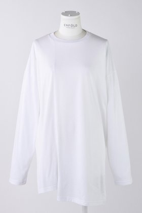 【エンフォルド/ENFOLD】のスビン天竺 スリットロングスリーブ Tシャツ 人気、トレンドファッション・服の通販 founy(ファニー) ファッション Fashion レディースファッション Fashion for Women トップス・カットソー Cut & Sew Tops シャツ・ブラウス・オフィスカジュアル Elegant Blouses & Button-Ups ロングTシャツ・Tシャツ Longline T-Shirts & Tees カットソー・ベーシックTシャツ Cut-and-Sewn Tops / Stretch Tees & Basics アシンメトリー Asymmetrical Style スリット Slit, Slit Detail スリーブ Sleeve, Long Sleeve / Short Sleeve ロング Long, Long-Length 切替 Switching, Contrast Panel |ID:prp329100004403528