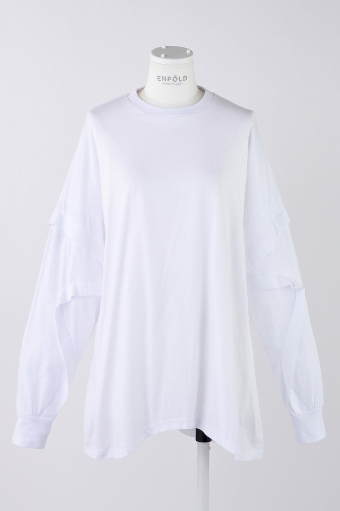【エンフォルド/ENFOLD】のスビン天竺 CurveシームロングTシャツ インテリア・キッズ・メンズ・レディースファッション・服の通販 founy(ファニー) https://founy.com/ ファッション Fashion レディースファッション Fashion for Women トップス・カットソー Cut & Sew Tops シャツ・ブラウス・オフィスカジュアル Elegant Blouses & Button-Ups ロングTシャツ・Tシャツ Longline T-Shirts & Tees カットソー・ベーシックTシャツ Cut-and-Sewn Tops / Stretch Tees & Basics スリーブ Sleeve, Long Sleeve / Short Sleeve ベスト Vest, Waistcoat ロング Long, Long-Length |ID: prp329100004403529 ipo3291000000036149036