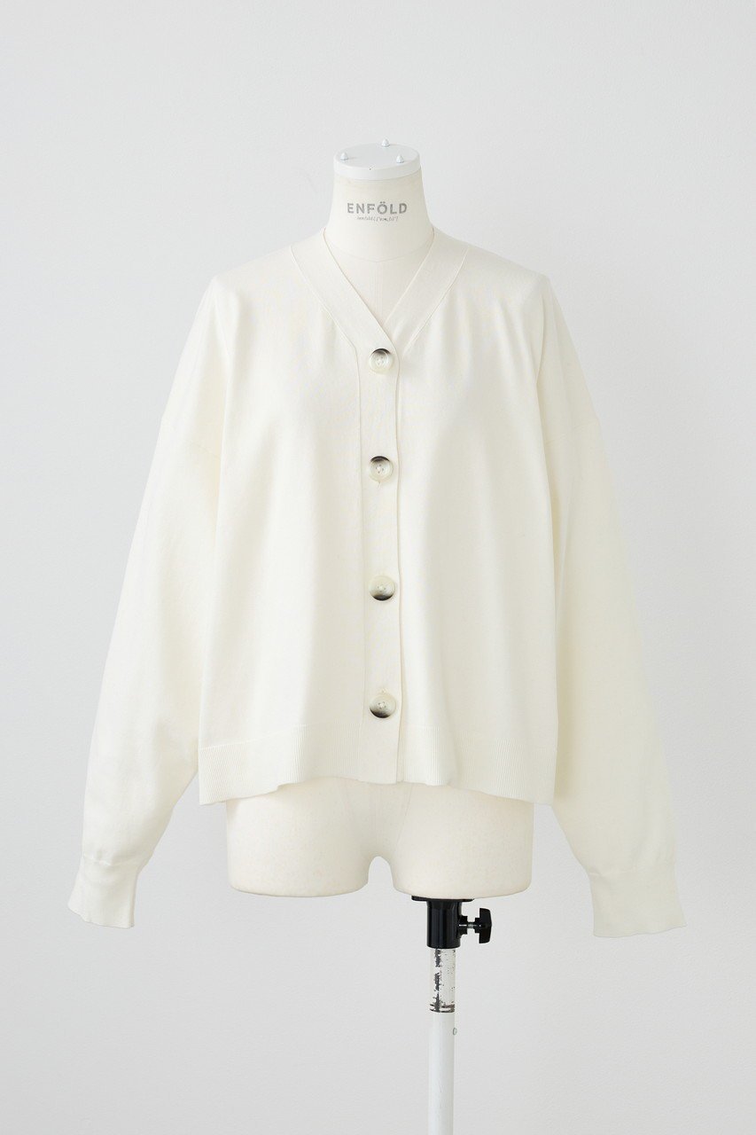 【エンフォルド/ENFOLD】のBOXカーディガン 人気、トレンドファッション・服の通販 founy(ファニー) 　ファッション　Fashion　レディースファッション　Fashion for Women　トップス・カットソー　Cut & Sew Tops　ニット　Knit Tops & Sweaters　カーディガン・羽織り　Layered Style Cardigans　おすすめ　Recommended / Our Picks　カーディガン　Cardigan, Knitwear　シンプル　Simple, Minimal　ツイル　Twist, Twisted Detail　ベーシック　Basic, Essential　ボトム　Bottoms, Lower Wear　夏　Summer　春　Spring　S/S・春夏　SS, Spring/Summer, Warm Season　 other-1|ID: prp329100004403531 ipo3291000000035655538