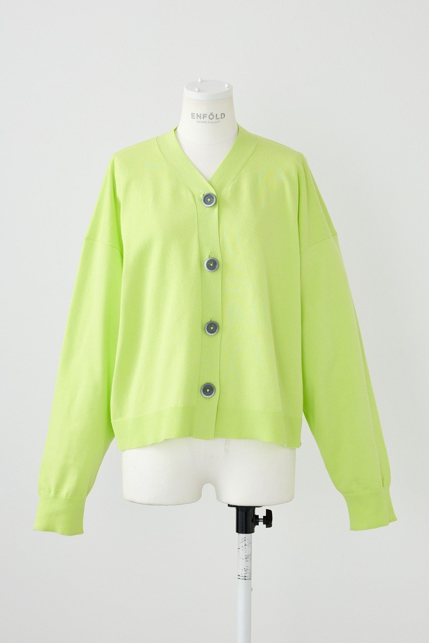 【エンフォルド/ENFOLD】のBOXカーディガン インテリア・キッズ・メンズ・レディースファッション・服の通販 founy(ファニー) ファッション Fashion レディースファッション Fashion for Women トップス・カットソー Cut & Sew Tops ニット Knit Tops & Sweaters カーディガン・羽織り Layered Style Cardigans おすすめ Recommended / Our Picks カーディガン Cardigan, Knitwear シンプル Simple, Minimal ツイル Twist, Twisted Detail ベーシック Basic, Essential ボトム Bottoms, Lower Wear 夏 Summer 春 Spring S/S・春夏 SS, Spring/Summer, Warm Season ライトグリーン|ID: prp329100004403531 ipo3291000000036499324