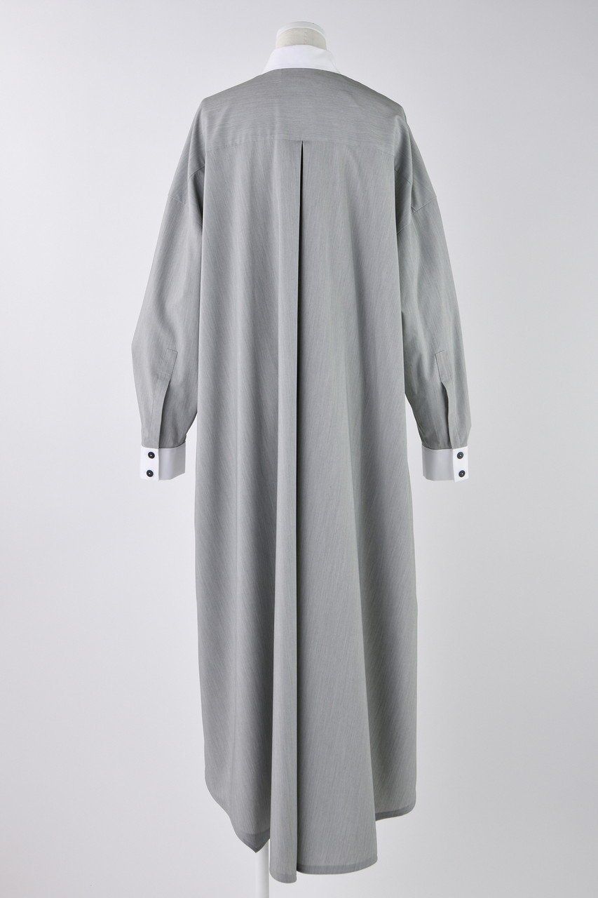 【エンフォルド/ENFOLD】のプレーンストレッチ クレリック SH DRS/シャツドレス 人気、トレンドファッション・服の通販 founy(ファニー) 　ファッション　Fashion　レディースファッション　Fashion for Women　ワンピース　Dresses　フォーマル・パーティードレス・結婚式用ドレス　Elegant & Casual Dresses　チュニック　Tunic Tops & Dresses　カフス　Cuff Design　チュニック　Tunic, Long Top　ドレス　Dress, One-Piece　フレア　Flare, Flared　ロング　Long, Long-Length　ワイド　Wide, Wide Fit　other-3|ID: prp329100004403535 ipo3291000000032873894