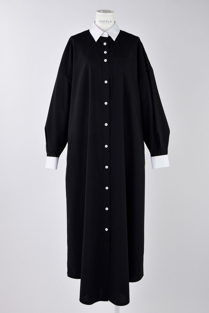 【エンフォルド/ENFOLD】のプレーンストレッチ クレリック SH DRS/シャツドレス インテリア・キッズ・メンズ・レディースファッション・服の通販 founy(ファニー) https://founy.com/ ファッション Fashion レディースファッション Fashion for Women ワンピース Dresses フォーマル・パーティードレス・結婚式用ドレス Elegant & Casual Dresses チュニック Tunic Tops & Dresses カフス Cuff Design チュニック Tunic, Long Top ドレス Dress, One-Piece フレア Flare, Flared ロング Long, Long-Length ワイド Wide, Wide Fit |ID: prp329100004403535 ipo3291000000035673432